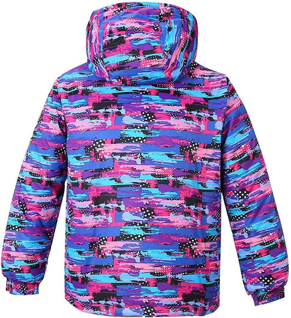 Girls Thicken Warm Snowsuit Hooded Ski Jacket Pants 2 Pcs Set Skiing Jacket with Pants