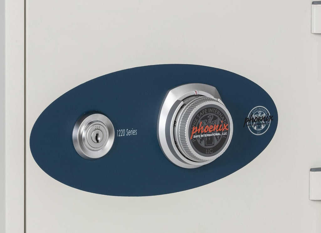 Olympian 1-Hour Fire Rated Fireproof Safe - Dual Control Dial and Key Lock - Bolt-Down Kit Included - For Home or