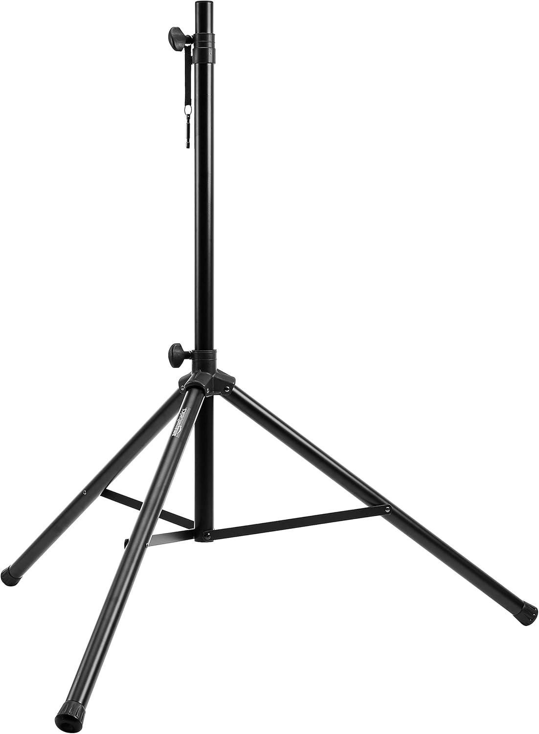 Adjustable Height Tripod Speaker Stand, Sturdy Steel, Holds up to 99.2 lbs, 52" to 73", Black