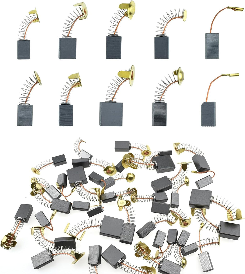 80Pcs Electric Motor Carbon Brushes Set, 10 Different Models