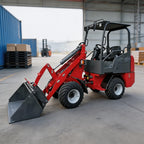 Full Electric Wheel Loader Machine Compact Electric Loader with Bucket, Battery Powered tractor Front End Loaders for