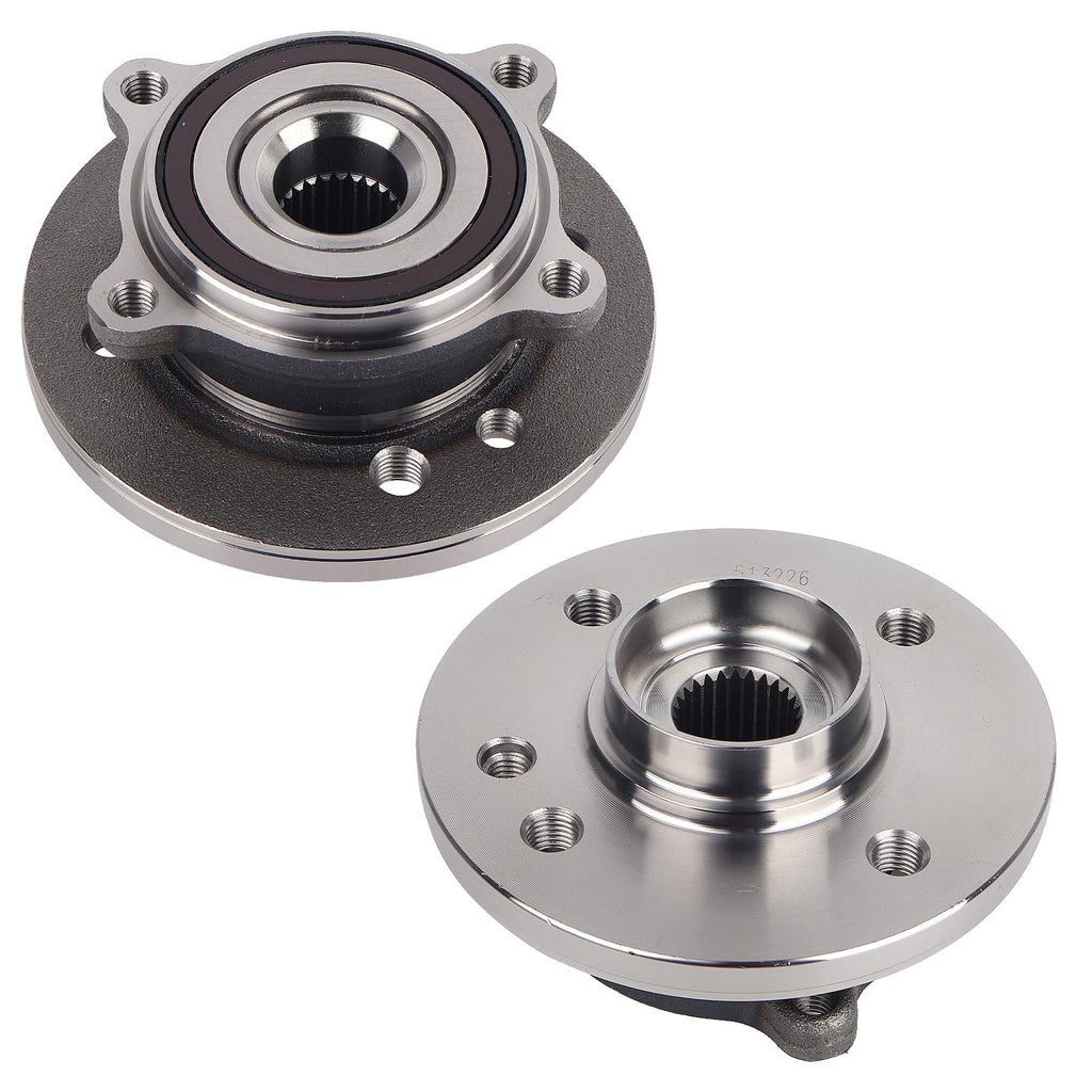 KUSATEC 513226 2pcs Front Wheel Bearing and Hub Assembly