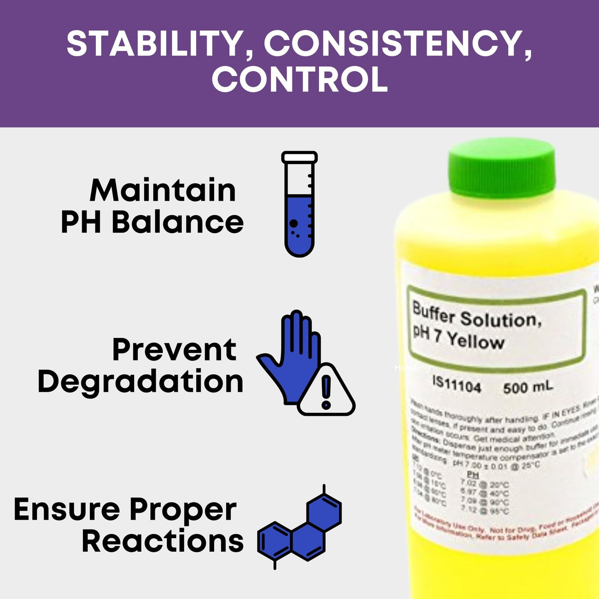 Innovating Science pH 7 Buffer Solution - Ph Up and Down - Ph Calibration Solution Kit - Ph Buffer Calibration