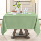 1 Pack Sage Green Square Tablecloths 52x52 Inch for Dining Tables