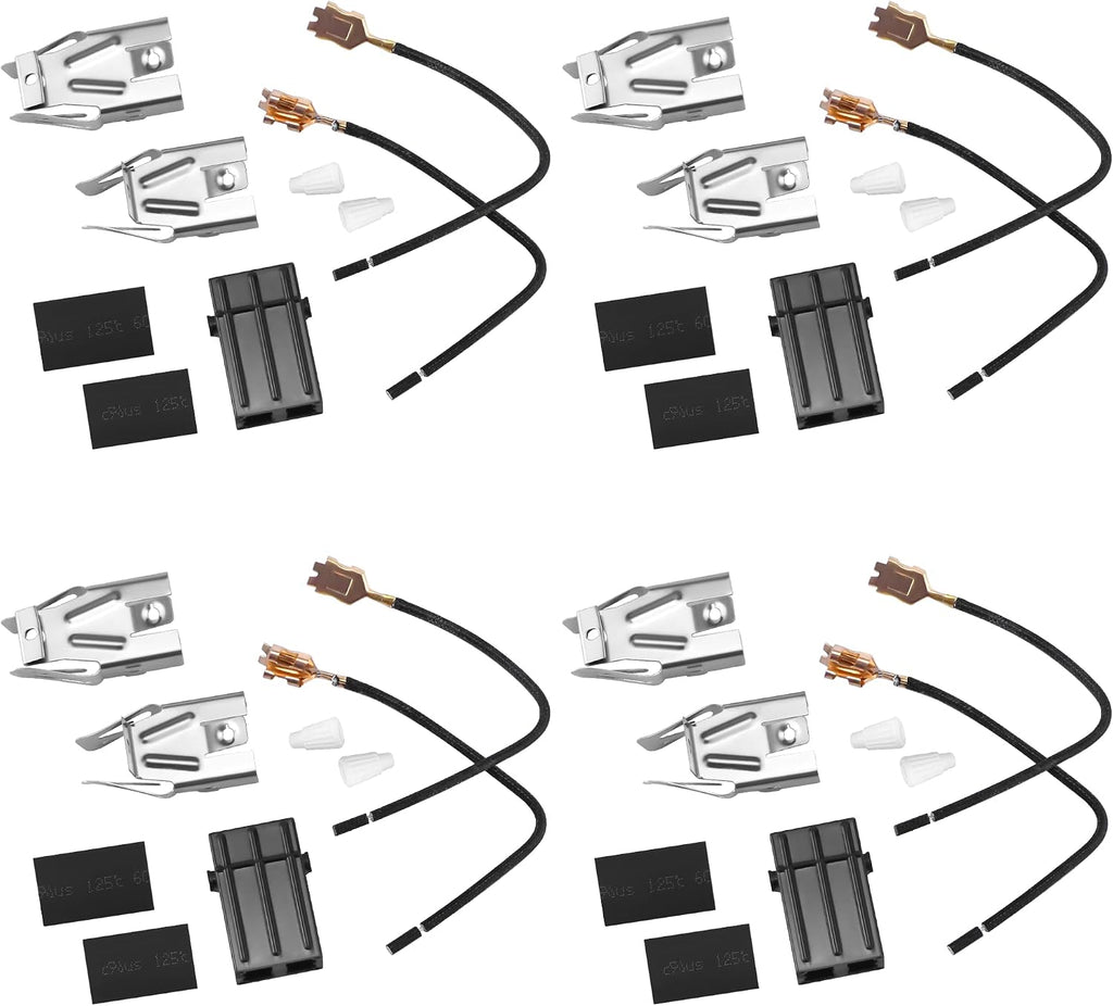 330031 Surface Element Receptacle Kit/330031 Range Burner Compatible for Whirl-Pool Ken-More Cro-sley May-tag Kithcen-aid etc Stove,Replaces AP3075808 PS340571 EAP340571 3374 by MIFLUS-4 Packs