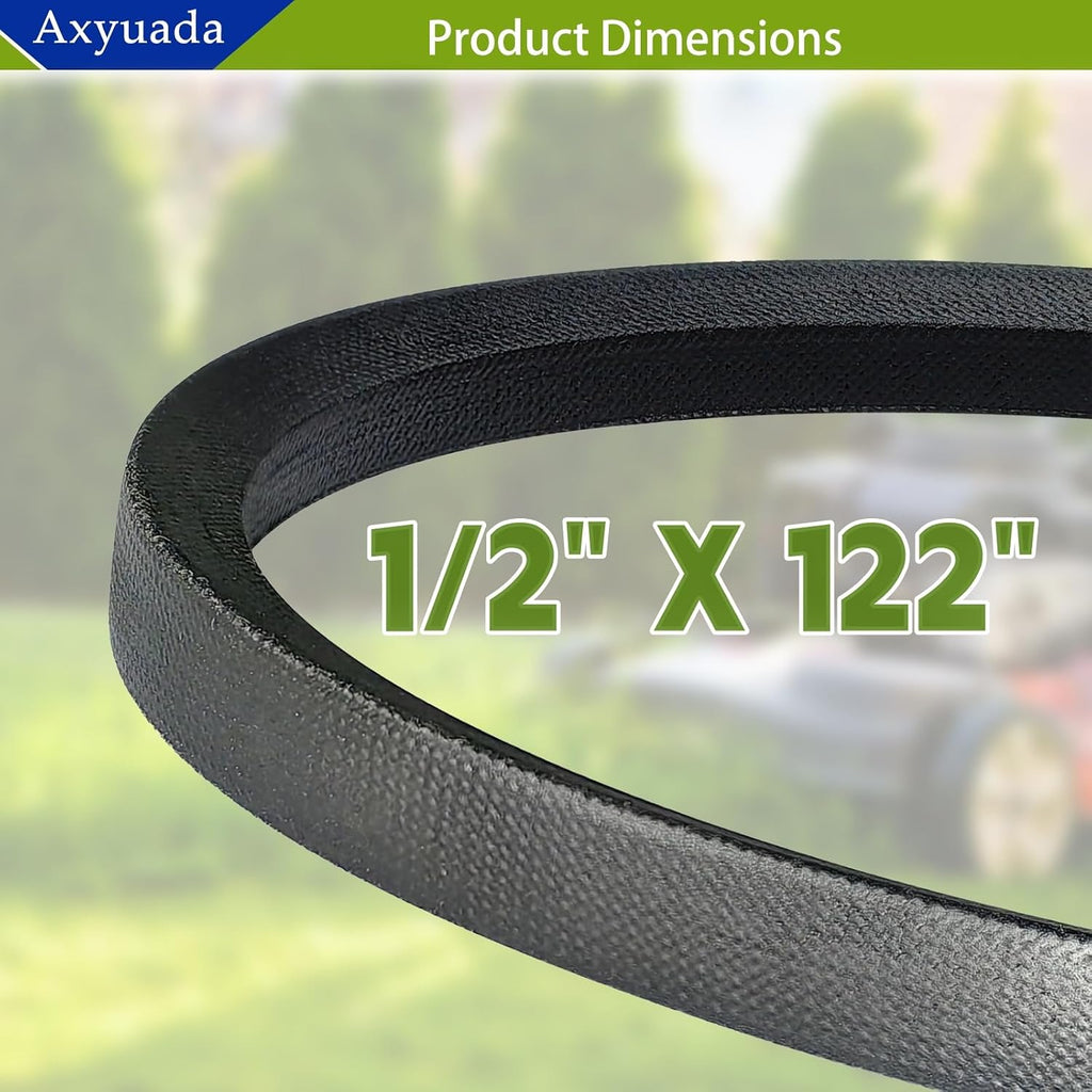 954-04118 754-04153 46" Inch Deck Replacement Belt 1/2" X 122" Deck Belt | for Cub Cadet LT1045 LT1046 L1046 MTD