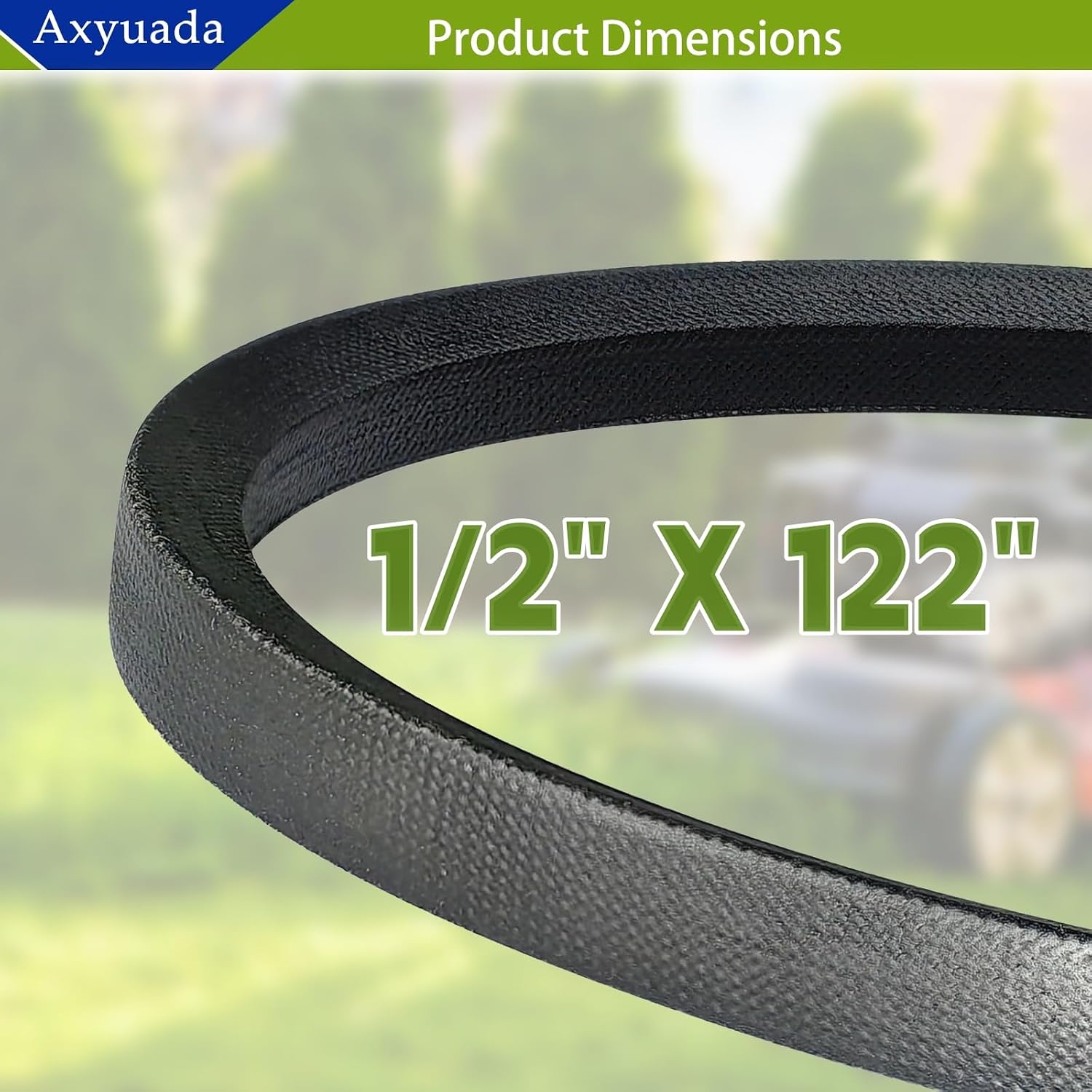 954-04118 754-04153 46" Inch Deck Replacement Belt 1/2" X 122" Deck Belt | for Cub Cadet LT1045 LT1046 L1046 MTD