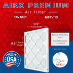10x10x1 Furnace & AC Filter MERV 13 Health 6-Pack