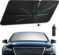 Umbrella Sunshade for Car Windshield - Windshield Sun Shade 2026 Upgraded Foldable 57"x32" - Sunshade for Car Front