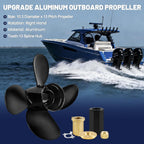 Boat Propeller for Mercury 30hp-60hp13 Spline 4 Blades RH
