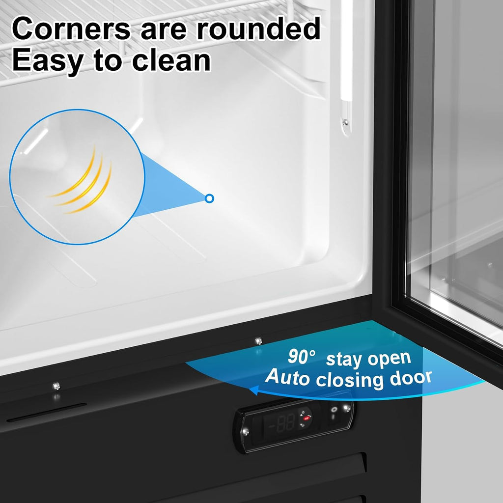 Commercial Beverage Refrigerator 1 Glass Door Display Fridge