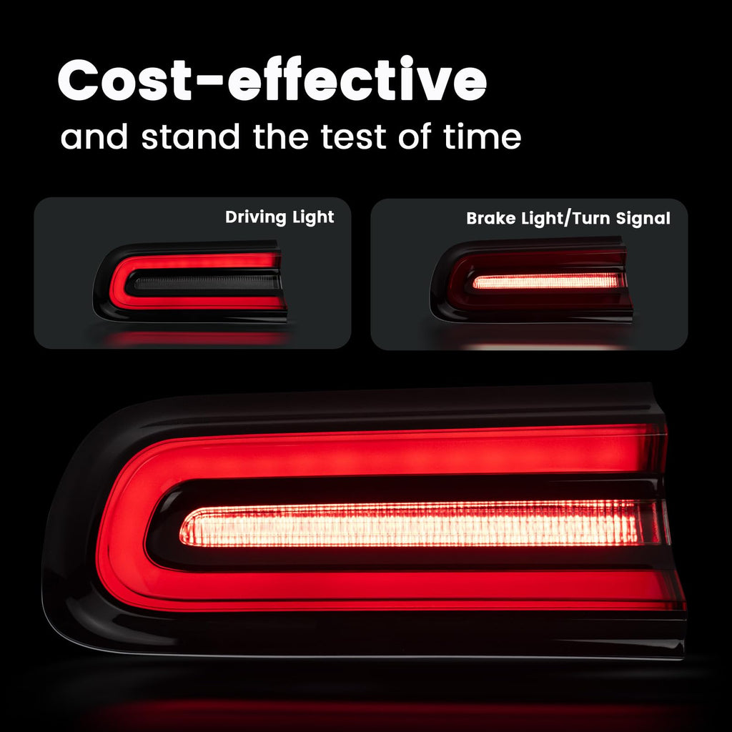 LED Tail Lights Compatible With 2015-2023 Dodge Challenger