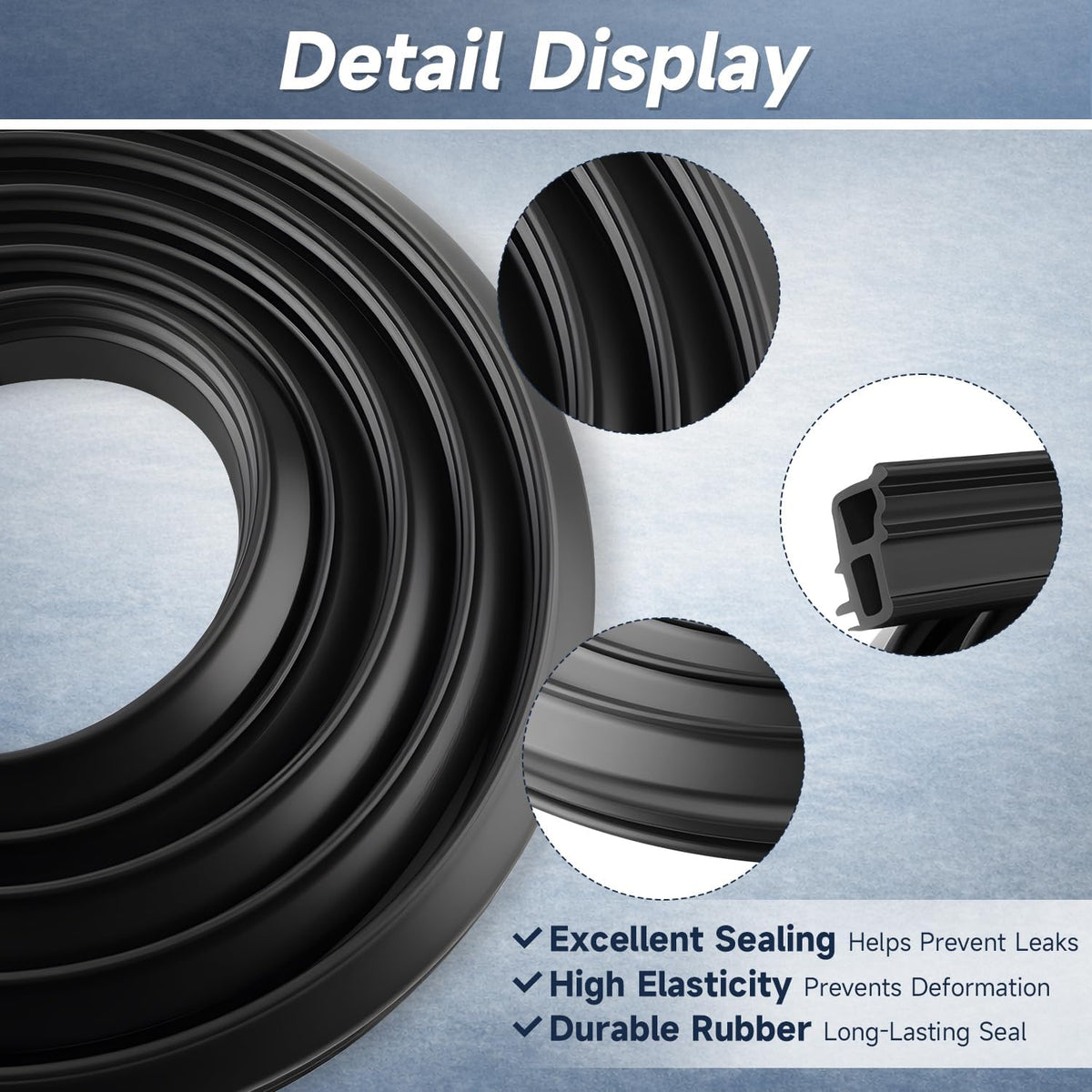 Dishwasher Door Gasket Seal Tub Gasket Replacement Compatible with GE Hotpoint Dishwashers Replace#: WD08X23476 WD08X10088 WD08X20674 WD08X22094 WD08X23476-40PK AP6041569