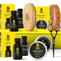 Beard Kit for Men - Grooming & Care Kit - Cedar & Sandalwood Oil, Sandalwood Balm, Boar Bristle Brush, Comb, Trimming