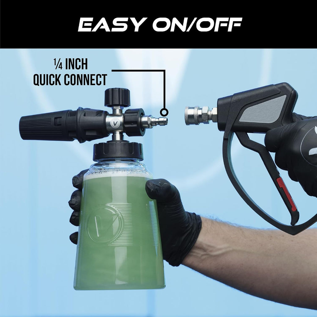 Foam Cannon for Pressure Washer with 1/4" Quick Connect, for Cars | Thick Foam Car Wash Foam Sprayer, Adjustable
