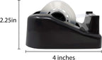 Premium Small Tape Dispenser with Tape Included (Pack of 3)