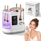 3-in-1 Electric Makeup Brush Cleaner Machine with Automatic Cleaning and Drying Holder, USB Powered Cosmetic Brush