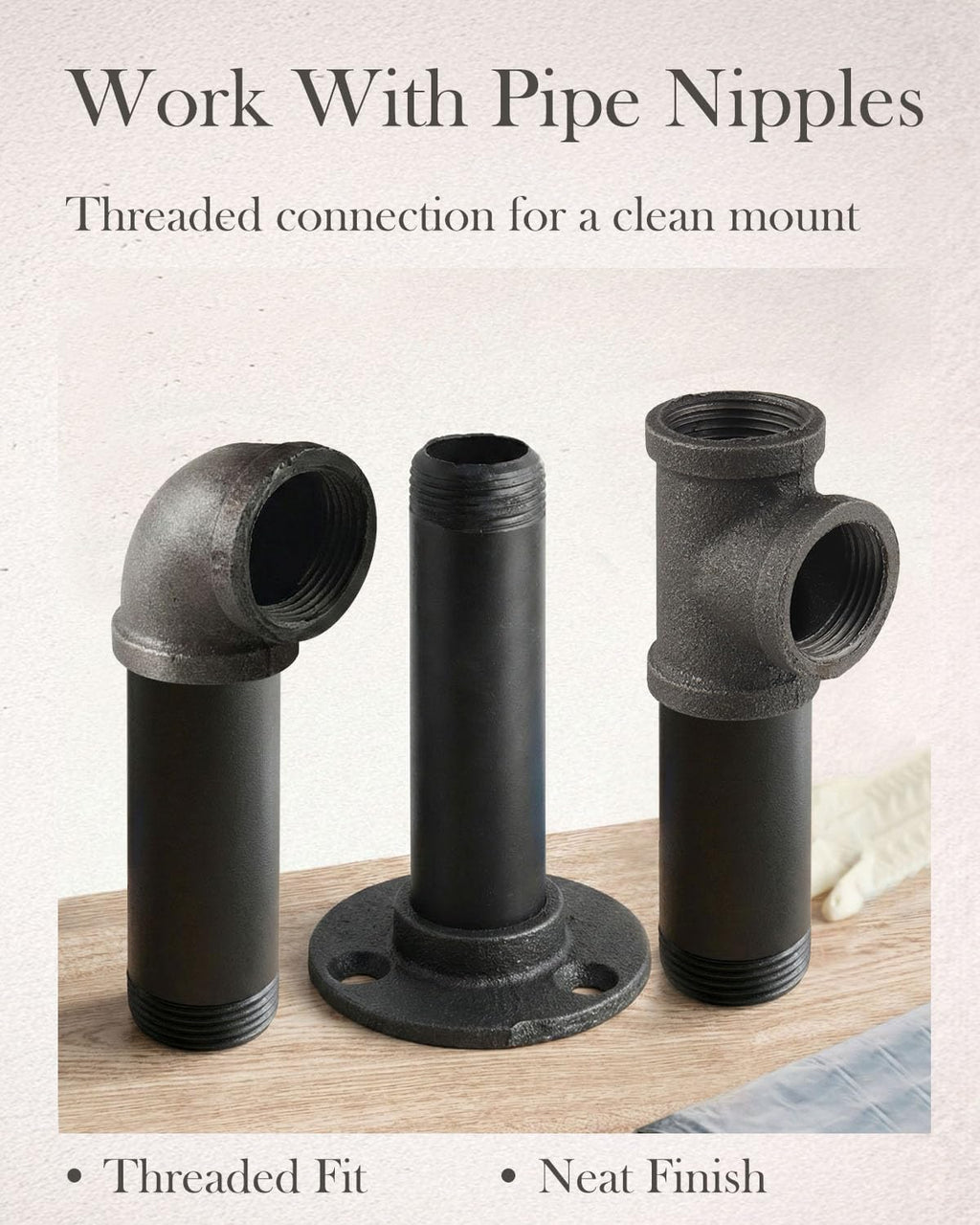 30 Pack 1 Inch Cast Iron Pipe Fittings with Elbows Tees Flanges