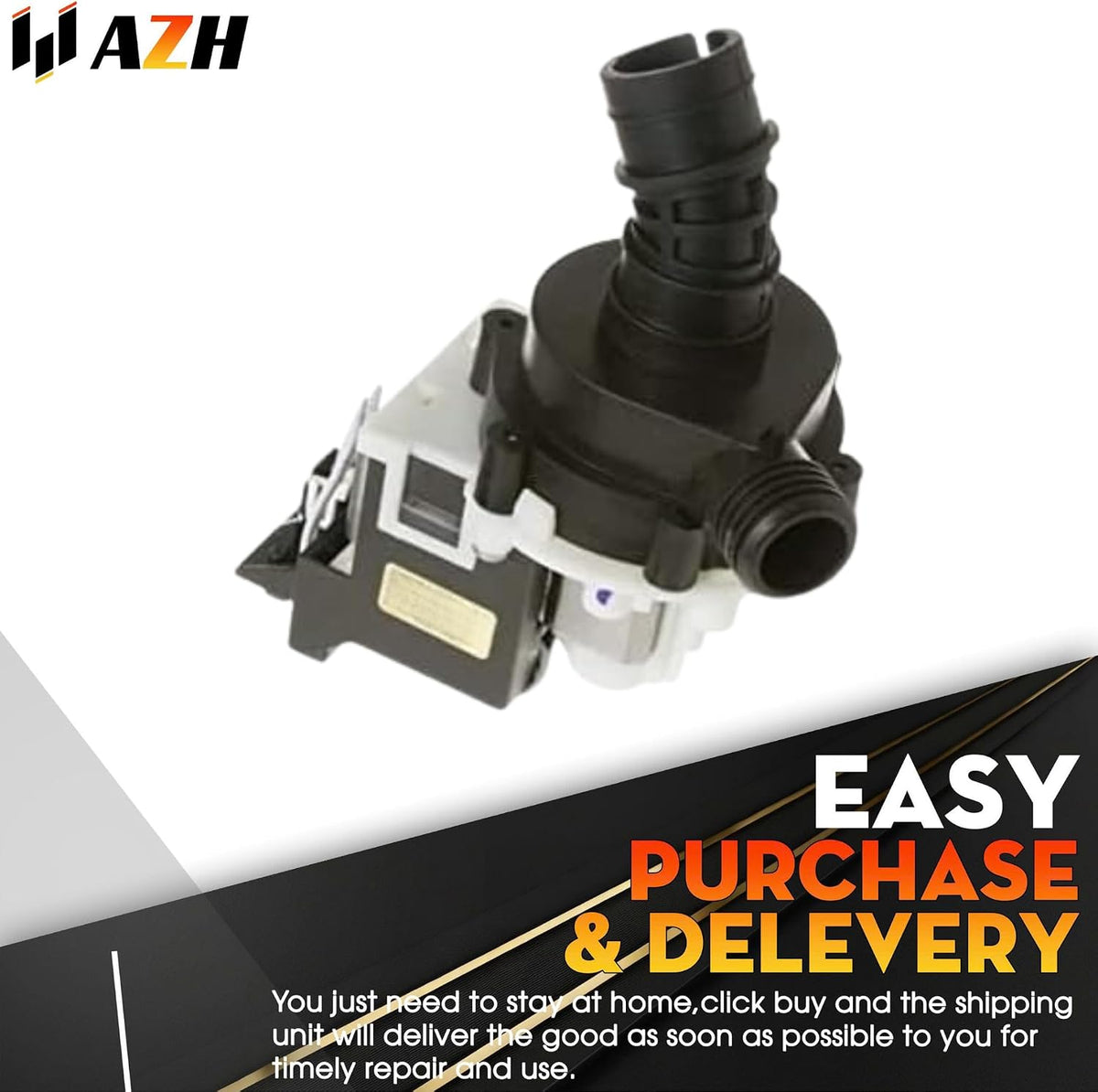 Drain Pump Kit Replacement For GE GDF510PMD4SA GDT635HMJ6ES GDF520PMJ2ES GDF520PGJ2BB GDT550HSD4SS GDF520PGJ6BB GDT530PGD4BB GDF510PGJ6BB GDF540HSD2SS Dishwasher
