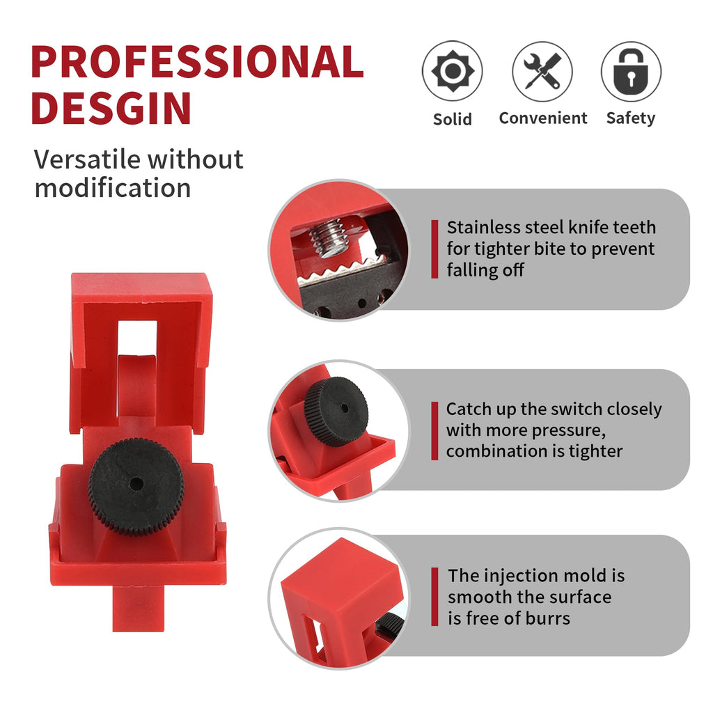 HiLKCO 10 Pack Circuit Breaker Lockout Device,Fits 120/277v Breakers,Medium