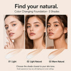 2 in1 Color Changing Korean Foundation Stick with Brush Makeup 02#