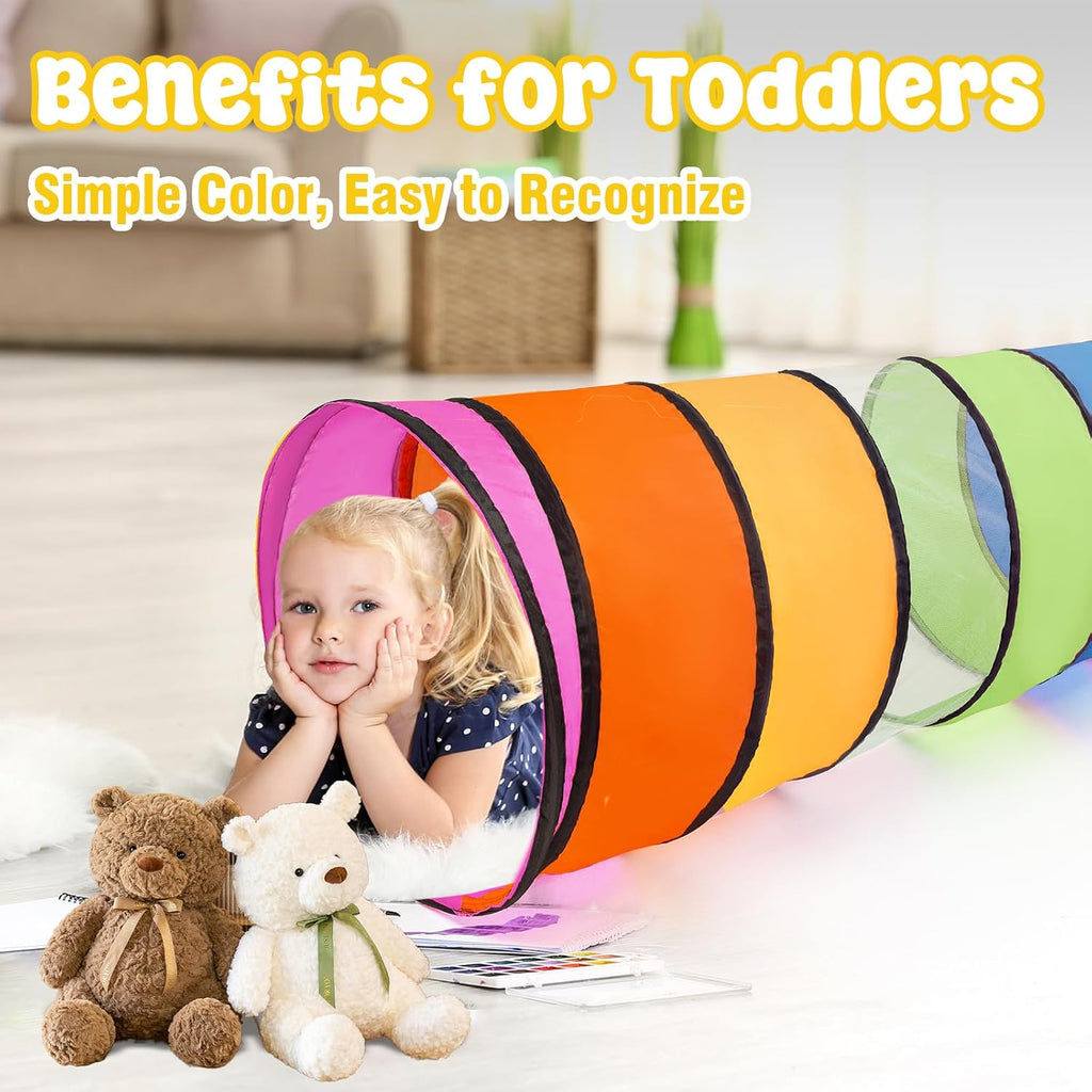 Kids Play Tunnel for Toddlers,Pop Up Crawl Through Tunnel Play Tent for Baby Infant Children or Pet,Indoor & Outdoor