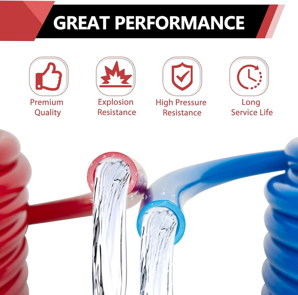 EFIELD 1/2-inch 2 x50 ft Pex-A Pipe, Blue & Red 100 ft Length