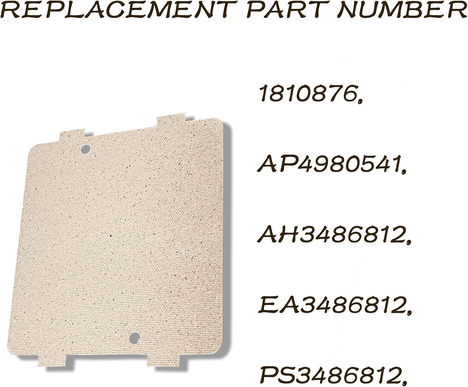 WB39X10034 262100100006 Microwave Waveguide Cover for GE Microwave | Oven Repairing Part Mica Plates Sheets 3-7/8 x