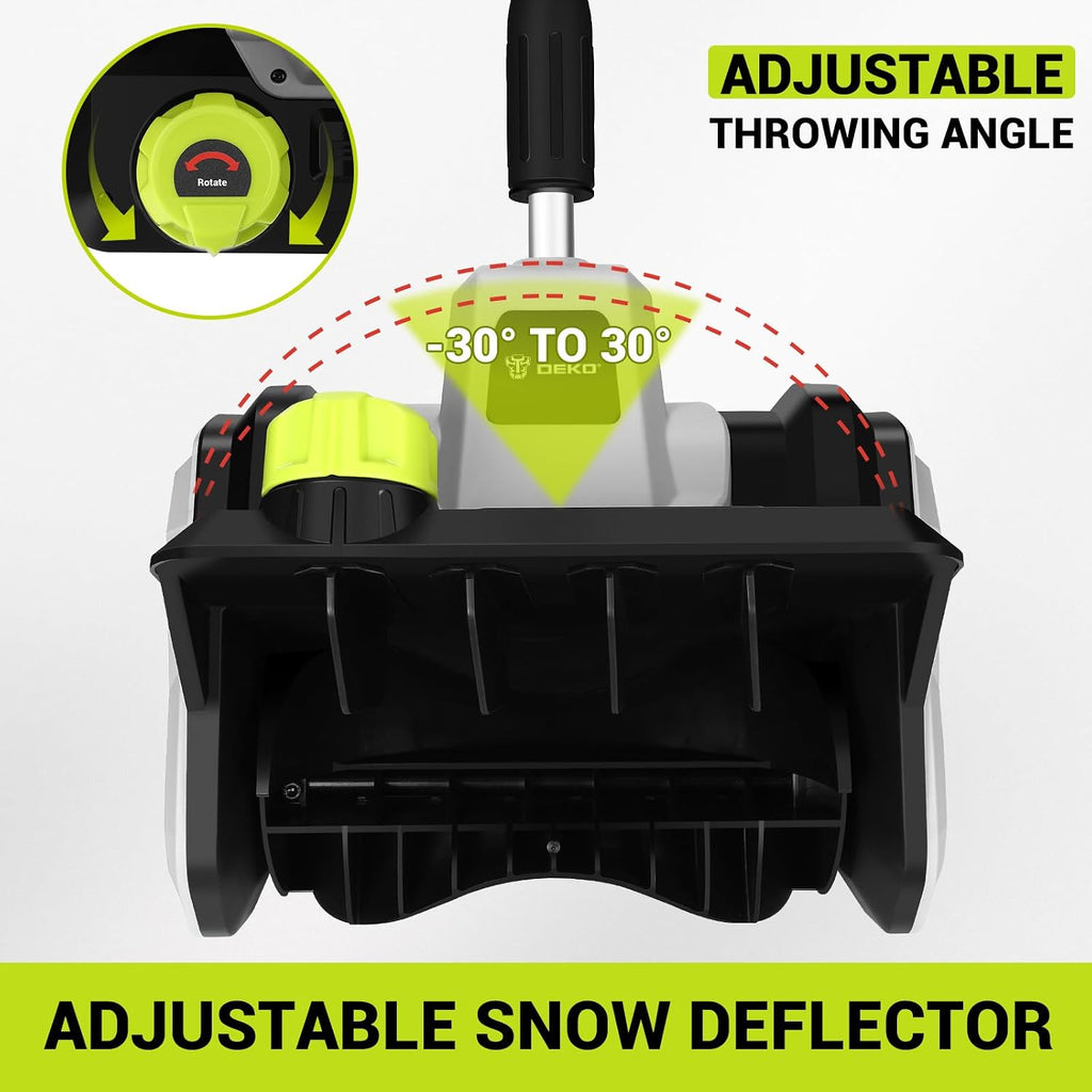 40V Cordless Electric Snow Shovel, 14 Inch Battery Powered Snow Blower with 4.0Ah Battery & 1000W Brushless Motor
