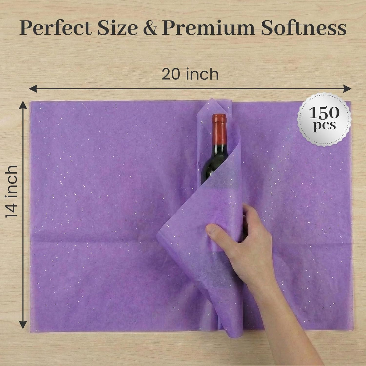 Tissue Paper 150 Sheets, 14 X 20 inch 30 Colors for Gift Bags