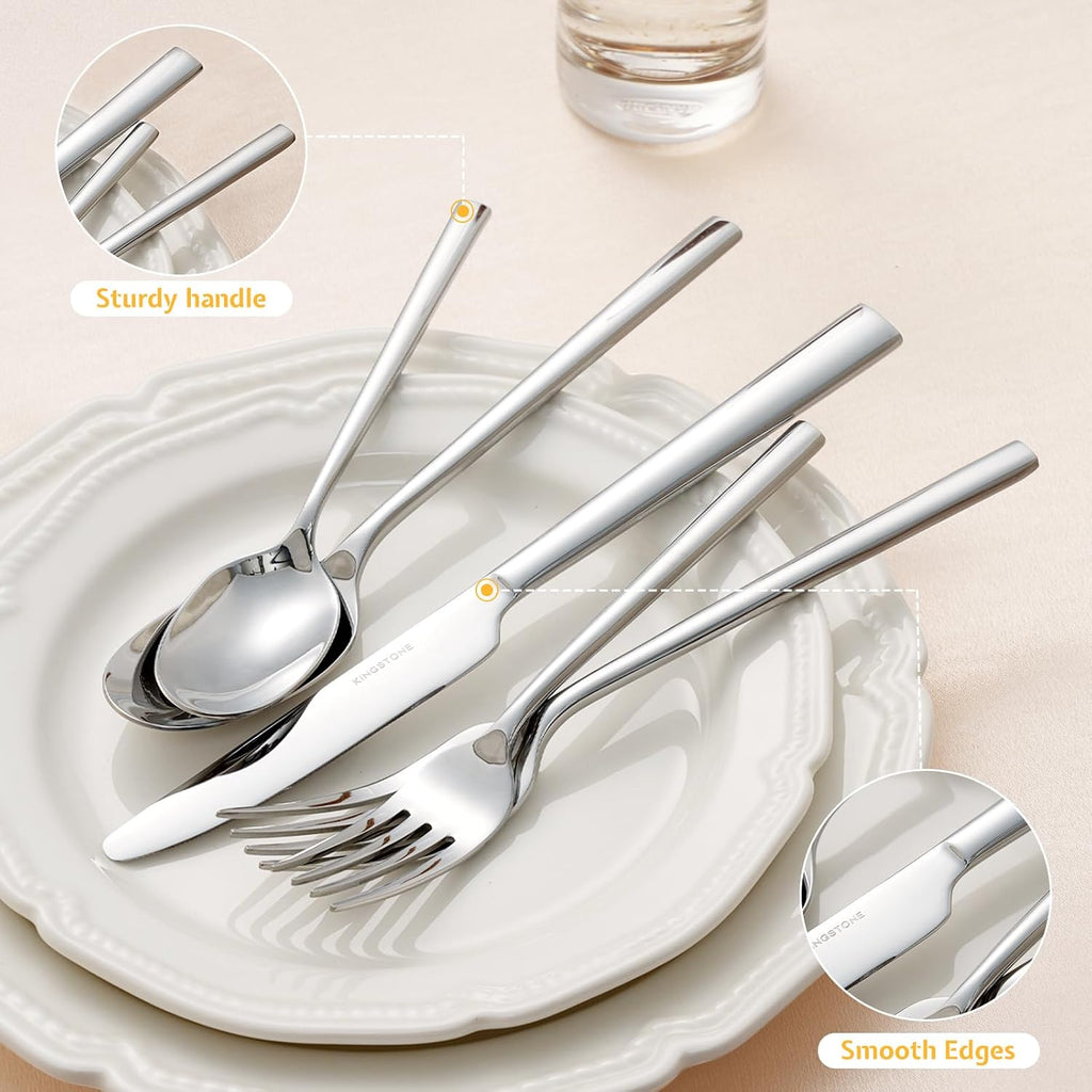 Silverware Set for 12, 60-Piece 18/0 Stainless Steel Flatware Cutlery Set