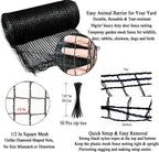 Deer Fence Netting for Garden, 4x100 FT Plastic Mesh Fencing Roll