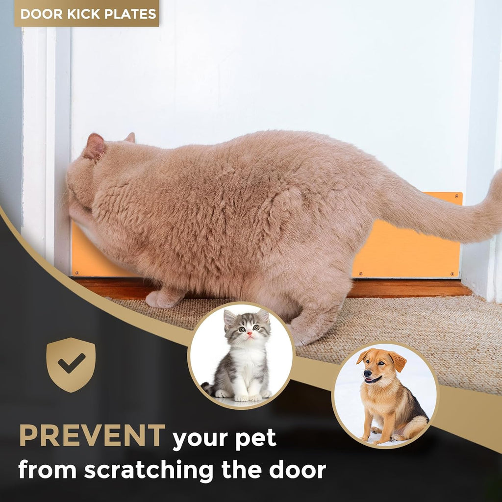 Door Kick Plate,6 x 30 Inch Kick Plate Door Plate,Copper Gold-1 Pack | Anodized Aluminum Kick Plate Door Plate, 1.5mm