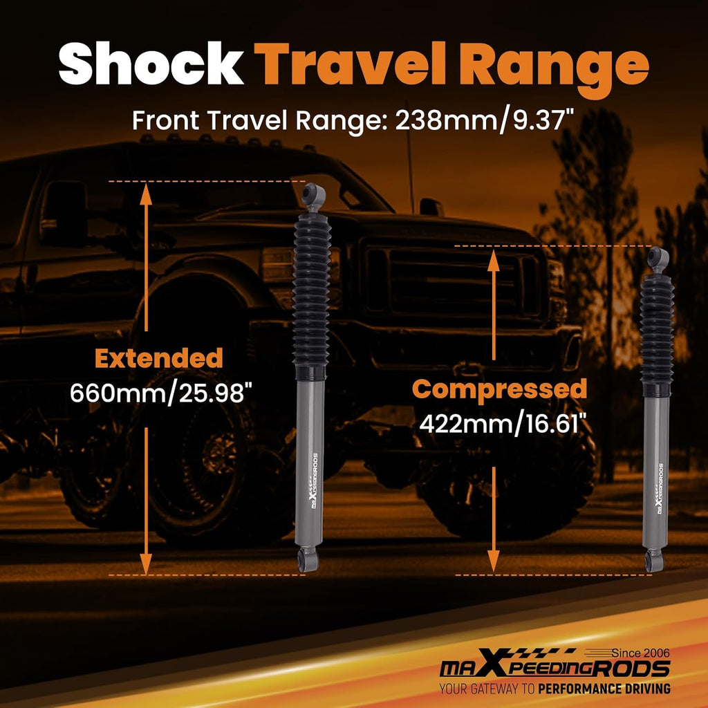 maXpeedingrods 1.5-4" Front Shocks for Ford F-250 F-350 4WD 1999-2004