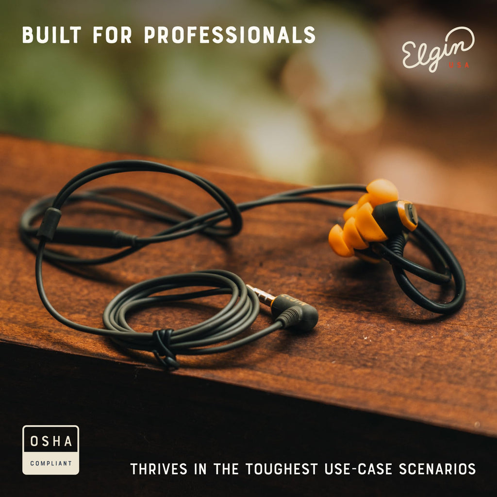 Rumble Wired Earplug Headphones with mic, in-Ear Earbuds