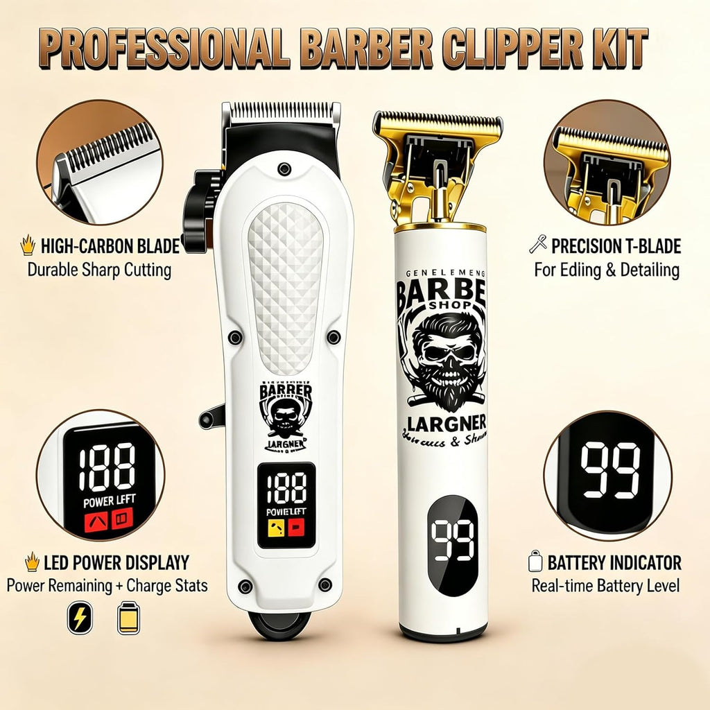 Hair Clippers for Men, Clippers and Trimmers Set, Barber Clippers, Electric Hair Trimmer with Box, Gifts for Men