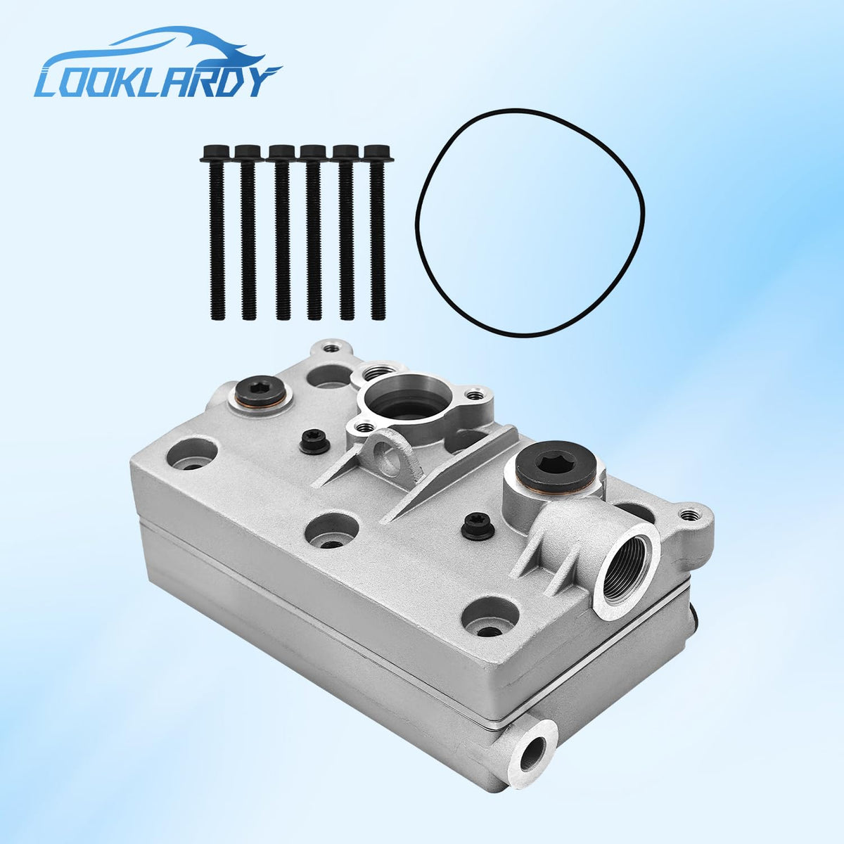 Looklardy Air Brake Compressor Cylinder Head Fit for Volvo D13 Engine