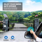A5S Solar Single Swing Gate Opener Medium Duty