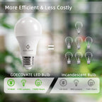 100W Equivalent A19 LED Light Bulbs Daylight, Dimmable, E26 Base, 6-Pack