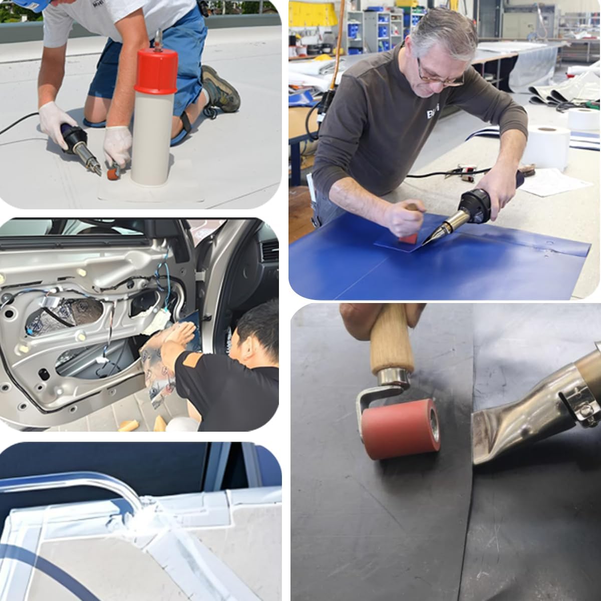 Seam Roller Smoothing Tool for Hot Air Welding PVC/TPO/EPDM Tarpaulin Welding Flooring Tpo Roller Tape repair RV Tape