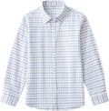 Kids Oxford Shirt Boys Girls Plaid Dress Shirts Checkered Button Down Shacket Teen School Uniform Formal Top Cozy