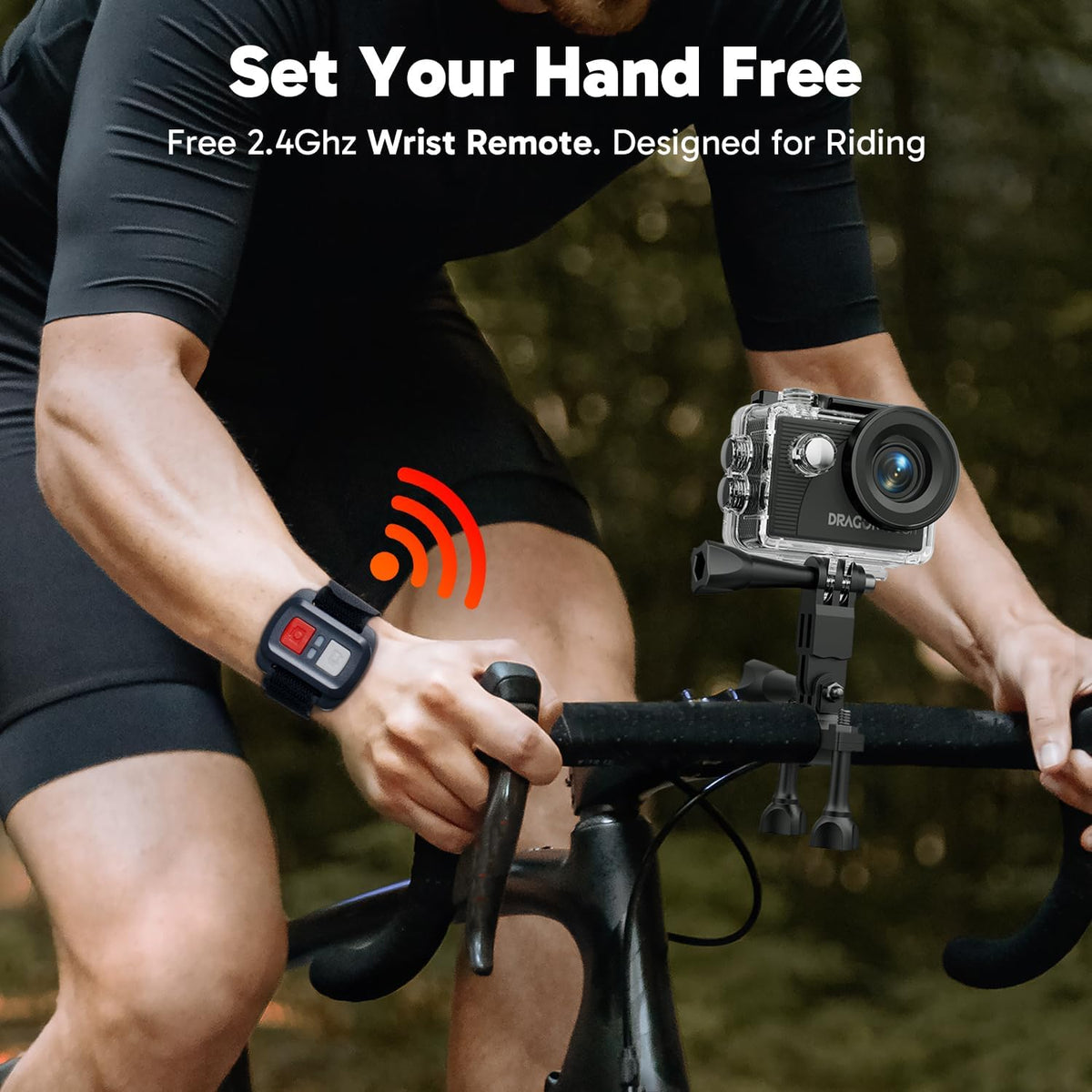 4K Action Camera - Vision 3 Underwater Waterproof Camera | 20MP Photo 4X Zoom 170° Wide Angle Remote Control WiFi