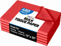 Red Tissue Paper for Gift Bags 15" X 20" 480 Sheets