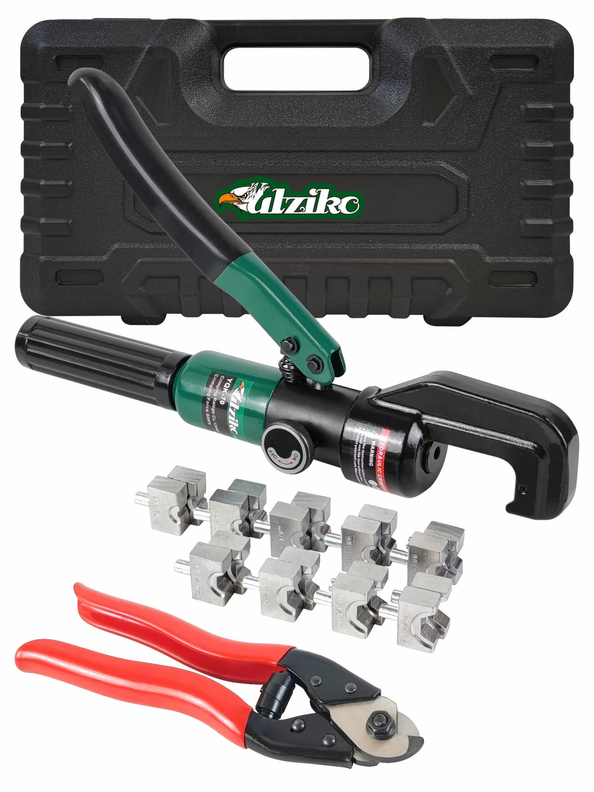 UTZIKO Hydraulic Cable Railing Crimper Kit with Cable Cutter