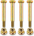 CheeMuii 4 Pack 137644 193406 Lawn Mower Deck Wheels Bolts and Nuts Kit
