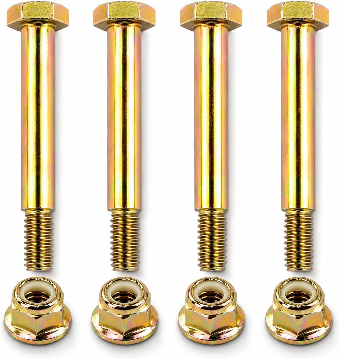 CheeMuii 4 Pack 137644 193406 Lawn Mower Deck Wheels Bolts and Nuts Kit