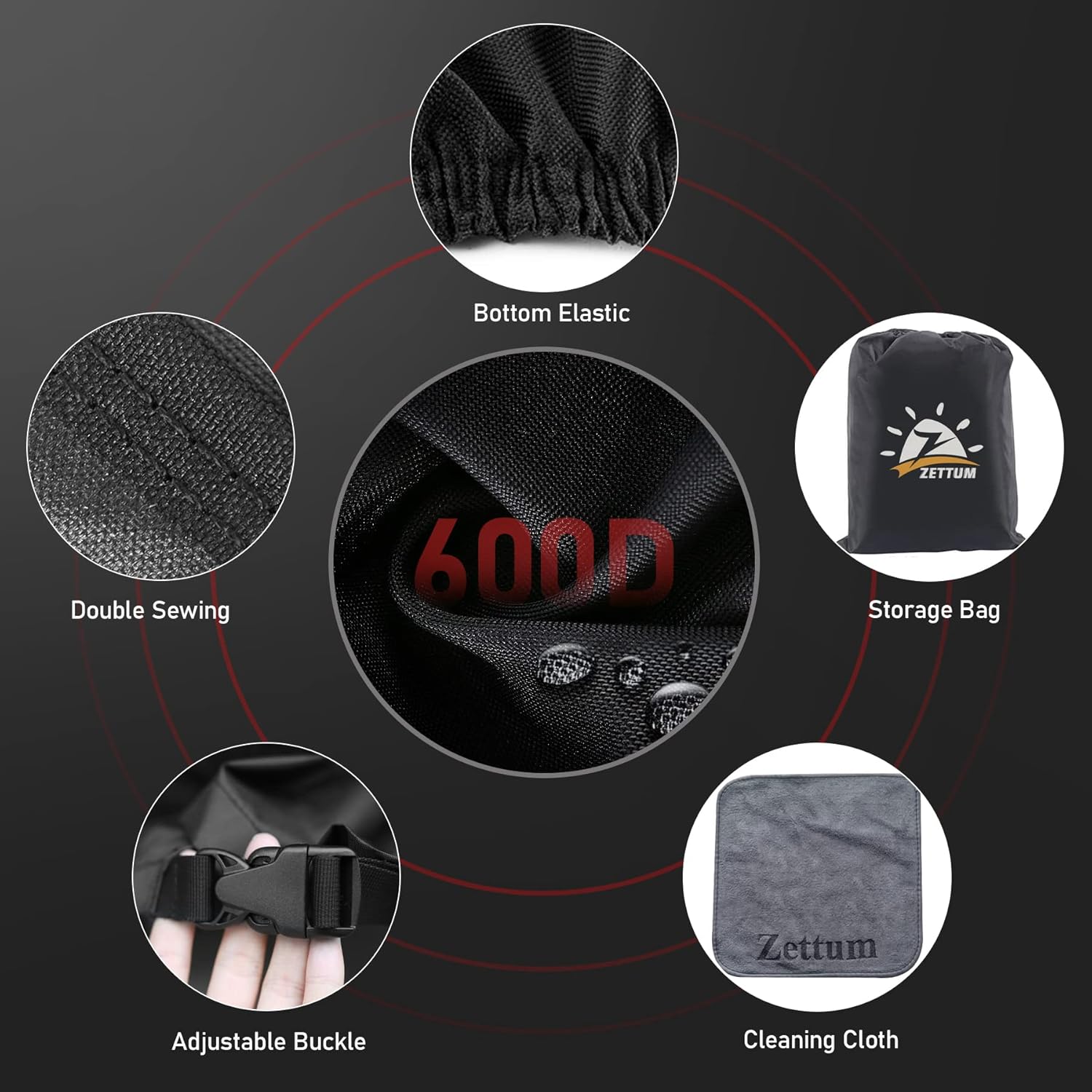 Push Lawn Mower Cover - Walk Behind Lawn Mower Covers Waterproof Heavy Duty, 600D Outdoor Push Mower Cover Universal