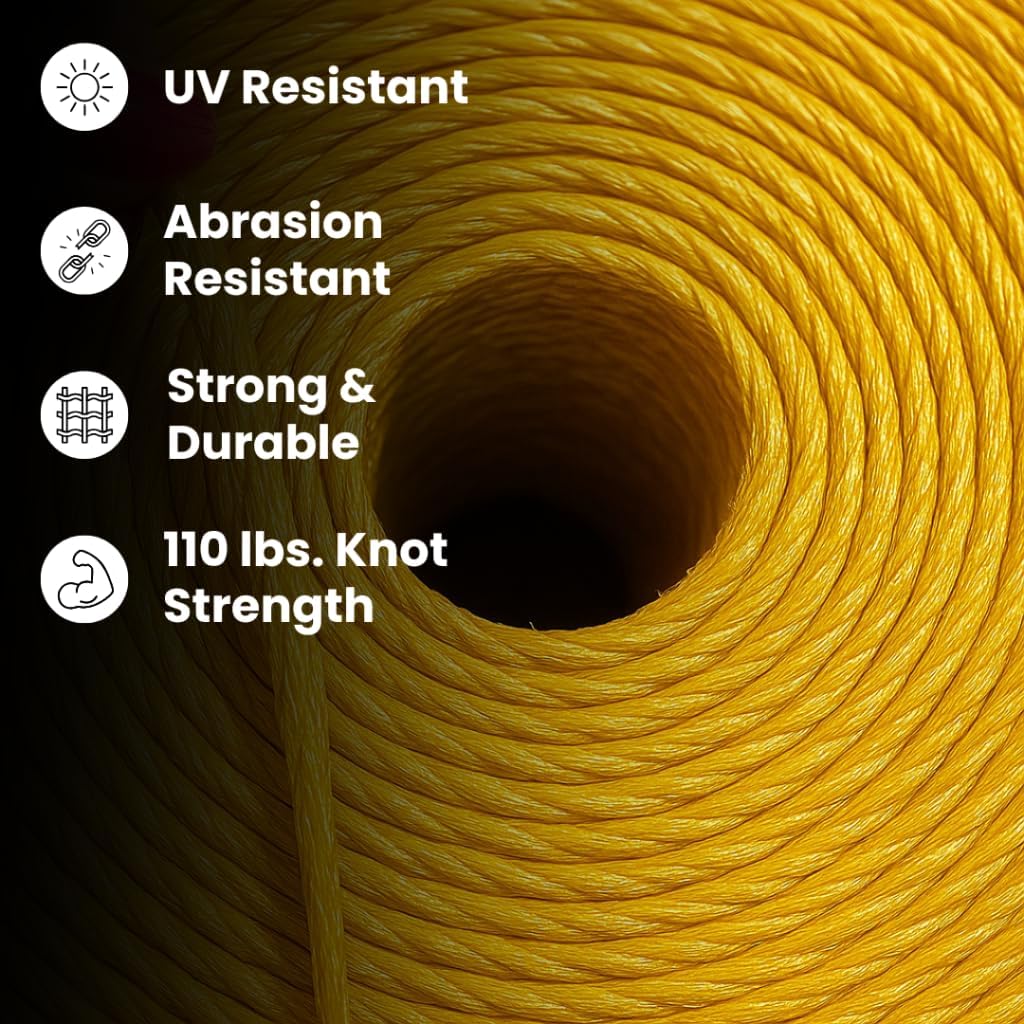 Hay Baling Twine - 110 x 20,000 Ft - Single Spool (Yellow)