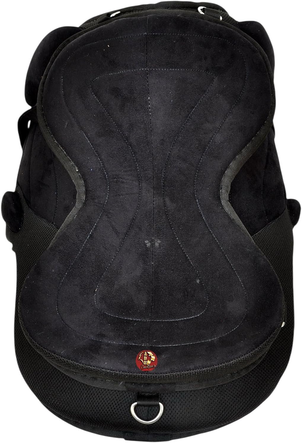 Treeless Freemax English Horse Saddle for Pony & Adult Riders, Lightweight Synthetic All-Purpose Saddle with Girth &