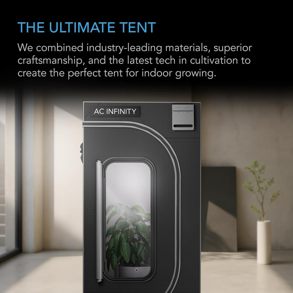 CLOUDLAB 844, Advance Grow Tent 4x4, Thickest 1 " Poles. | 2000D Mylar Canvas with Lab-Tested Highest Reflectivity